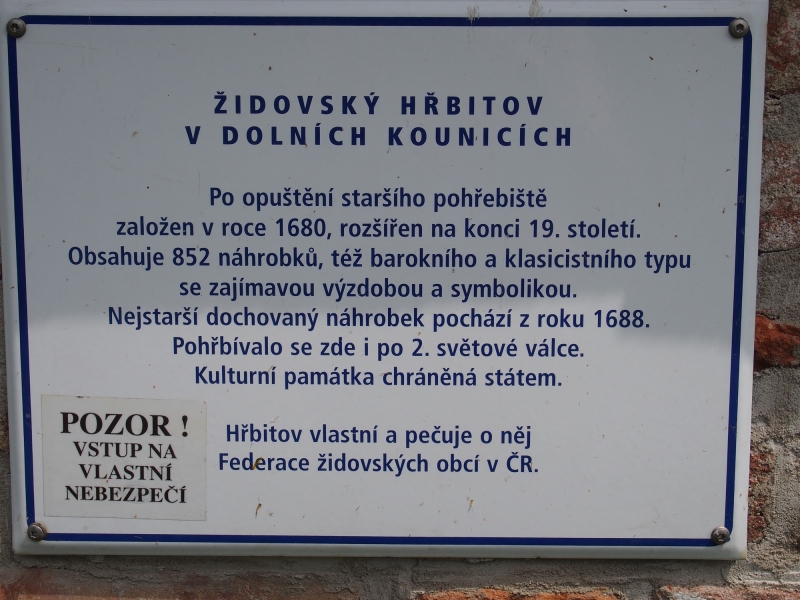 Židovský hřbitov Dolní Kounice_2